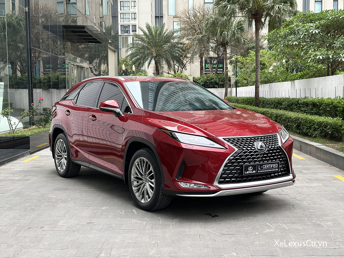Bán xe Lexus RX350 2022 màu Đỏ nội thất Nâu, xe đẹp như mới, mới đi chỉ 39.000 km, giá cực tốt